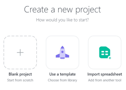 create project